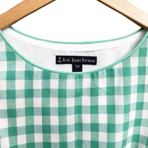 Kiel James Patrick Gingham Mini Shift Dress - Picture 4 of 5